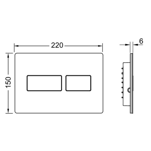 Панель смыва механическая Tece TECESolid 9240433 цвет белый матовый - фото 2