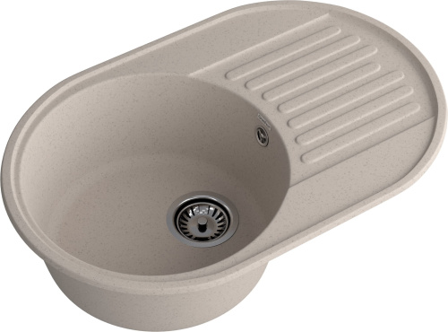 Кухонная мойка Granfest Quarz 18 песочный 74х48 цвет бежевый поверхность матовая - фото 2