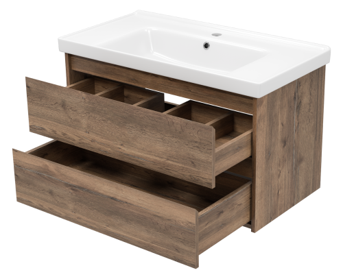 Тумба под раковину Brevita Dallas DAL-01090-074П 87х45х50 подвесная - фото 4