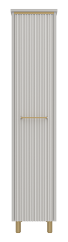 Шкаф-пенал Brevita Elche ELC-05035-010L 37х35х165 напольный/подвесной цвет серый/золото - фото 2