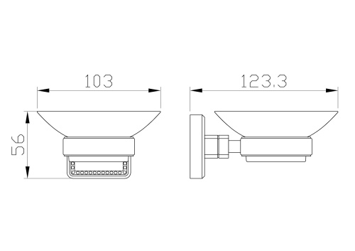 Мыльница с держателем Wonzon & Woghand Roma WW-7222 - фото 2