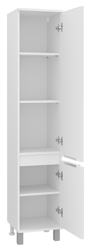 Шкаф-пенал Brevita Enfida ENF-05035-010P 35х34х165 напольный/подвесной цвет белый - фото 4