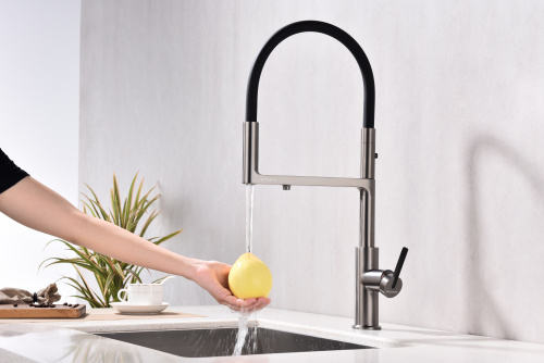 Смеситель для кухни Paulmark TORNADO To213402-GM на раковину беретта - фото 5