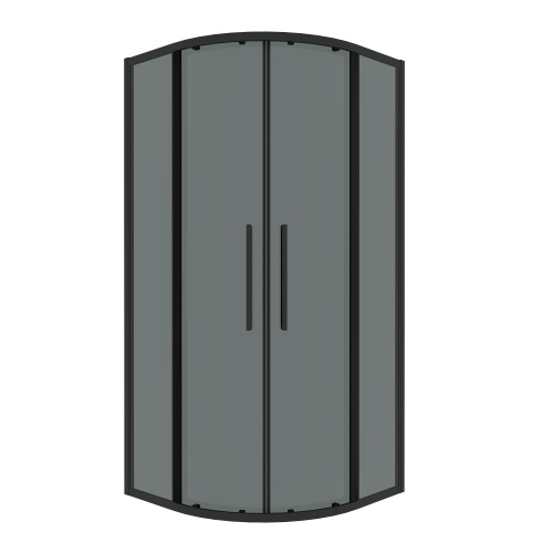 Душевой уголок Grossman Cosmo 301.K33.02.9090.21.10 90х90 стекло тонированное профиль черный матовый без поддона