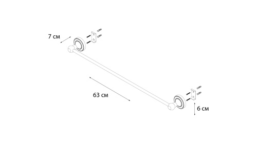 Полотенцедержатель Fixsen Antik FX-61101 - фото 3