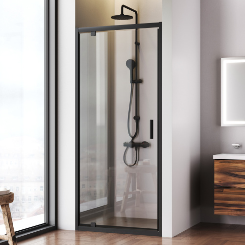 Душевая дверь Am.Pm Gem W90G-90-1P-BT 90х195 стекло прозрачное профиль черный матовый