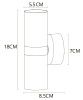 Светильник настенный Arte Lamp Ran (Ран) A3143AP-2BK