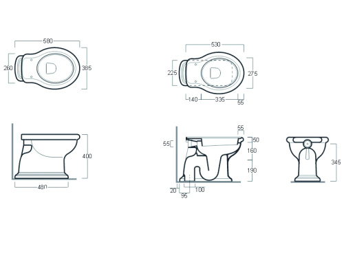 Чаша унитаза напольная Simas LA 01 цвет белый без бачка без сиденья каскадный смыв - фото 3