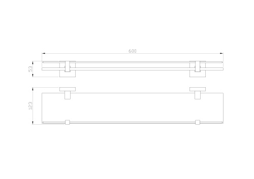 Полка для ванной комнаты Wonzon & Woghand Polo WW-8927-DG - фото 2