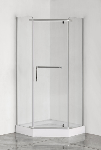 Душевой уголок Taliente TA-10103-1CP 100х100 стекло прозрачное профиль хром глянцевый без поддона - фото 2