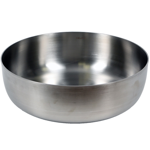 Раковина из нержавеющей стали Melana 400 сатин 40х40 накладная цвет cатин/серый без отверстий под смеситель - фото 5