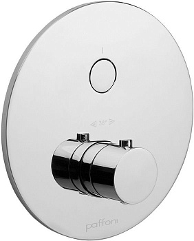 Смеситель для душа Paffoni Compact Box CPT013CR встраиваемый в стену хром с термостатом