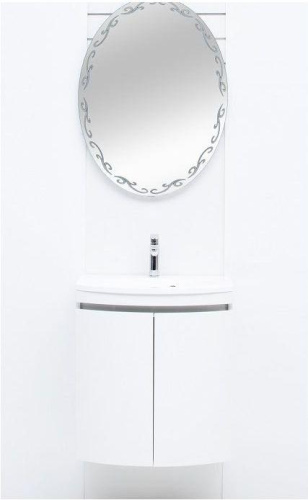 Тумба с раковиной De Aqua Токката 167128 59х42х64 напольная/подвесная цвет белый - фото 3