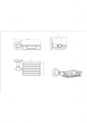 Мыльница CeramaLux Bianco 52005 - фото 2