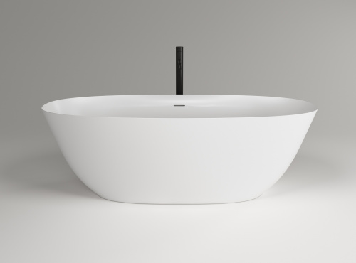 Ванна из искусственного камня Plumberia Selection Veloma VELOMA 180BO 180х80 отдельностоящая овальная с ножками - фото 2