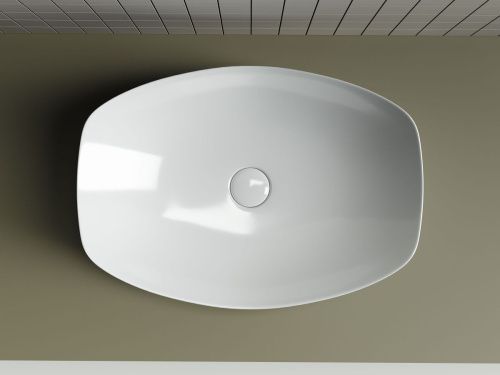 Раковина из сантехнического фарфора Ceramica Nova ELEMENT CN5016 60х40 накладная цвет белый без отверстий под смеситель - фото 5
