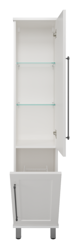 Шкаф-пенал Misty Марта П-Мрт05035-011П 36х35х165 напольный/подвесной цвет белый - фото 3