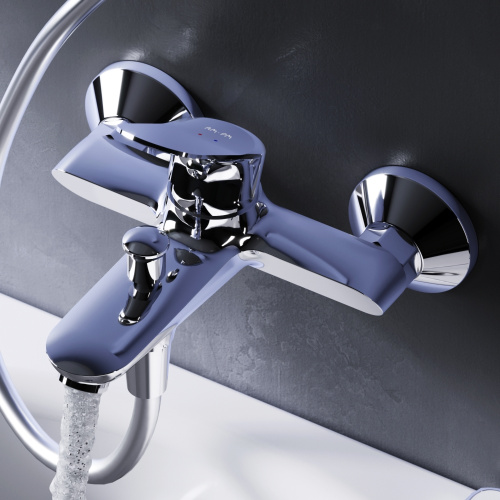 Смеситель для ванны и душа Am.Pm Sunny F85C10000 настенный хром - фото 3