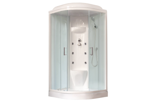 Душевая кабина Royal Bath НК RB100HK7-WT 100х100 четверть круга с крышей ориентация универсальная