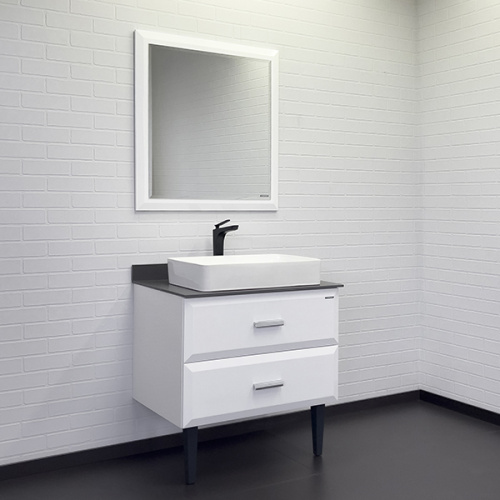 Тумба с раковиной Comforty Империя 00-00014817CF 80х52х89 напольная цвет белый - фото 4