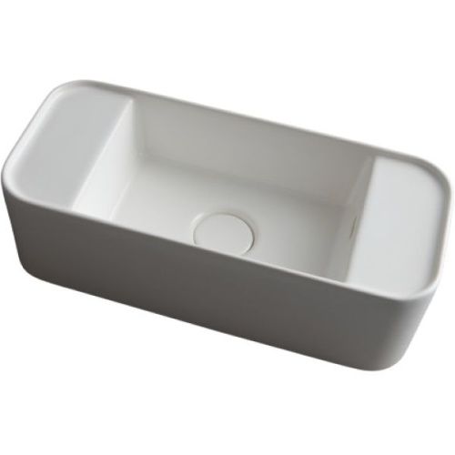 Раковина керамическая White Ceramic Geo Mini W710701 50х20 накладная цвет белый
