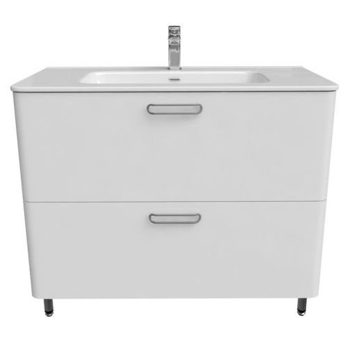 Тумба с раковиной IDDIS Brick BRI10WFi95K 100х47х81 напольная цвет белый - фото 2