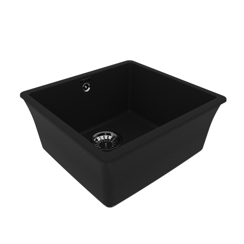 Кухонная мойка LeMark Sinara 440-u 9910067 44х42 цвет антрацит поверхность матовая - фото 2