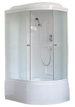 Душевая кабина Royal Bath BK RB8120BK1-M-L 120х80 асимметричная с крышей ориентация левая