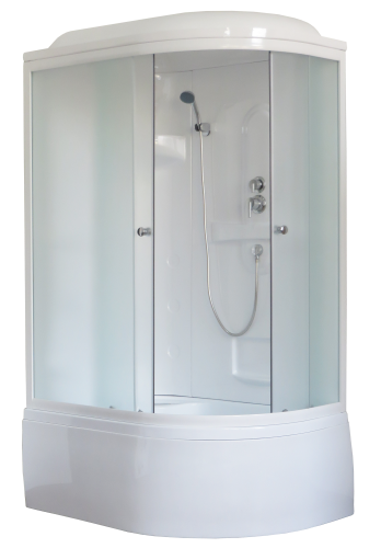 Душевая кабина Royal Bath BK RB8120BK1-M-L 120х80 асимметричная с крышей ориентация левая
