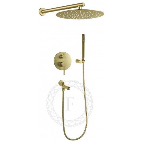 Душевая система Filarete FL1020MG встраиваемая в стену цвет матовое золото - фото 2