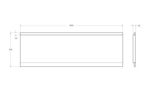 Фронтальная панель для ванны Cezares EM-180-SCR-W37 - фото 2