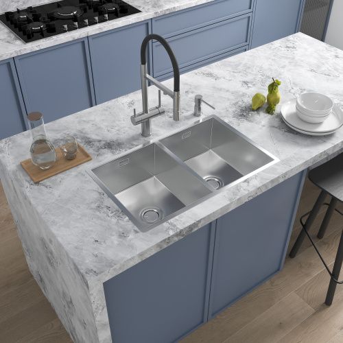 Смеситель для кухни Reflexion Lago RX9901SS на мойку серый - фото 3