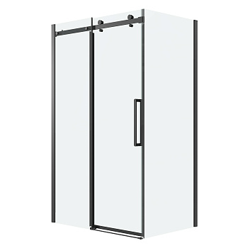 Душевой уголок Grossman Classic 120.K33.04.1380.21.00 130х80 стекло прозрачное профиль черный матовый без поддона