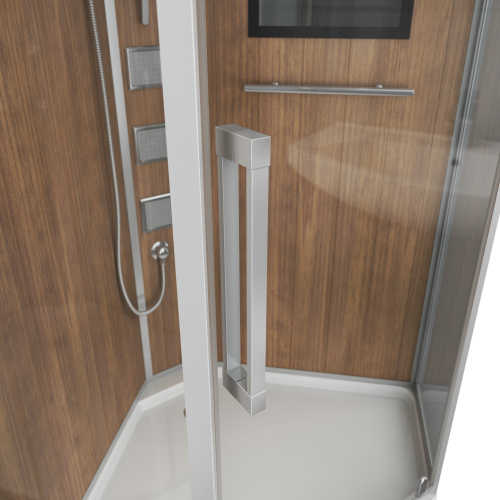 Душевая кабина Niagara Luxe 7717WD 100х100 трапеция с крышей ориентация универсальная - фото 5