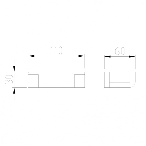 Крючок ABBER Westen AA1750G золото матовое - фото 2