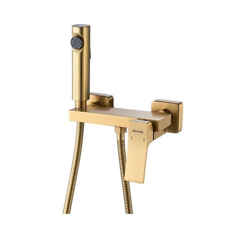 Гигиенический душ со смесителем Shevanik S4005G-1 золотой сатин - фото 2
