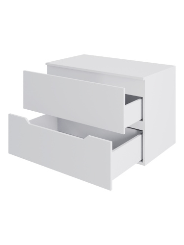 Тумба под раковину Orange Line Li-80TuwMDF 81х46х54 подвесная цвет белый - фото 4