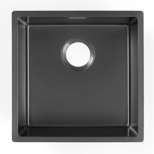 Кухонная мойка Grandex Aqua 5011353 44х44 цвет графит поверхность матовая - фото 5