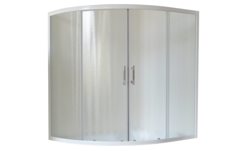 Душевая шторка на ванну Royal Bath ALPINE RB140ALP-C 140х150 стекло матовое профиль белый ориентация универсальная