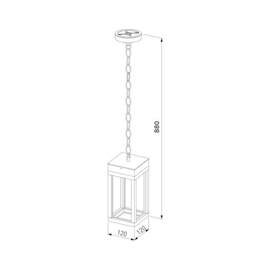 Уличный подвесной светильник Elektrostandard Frame (Фраме) 4690389219115 - фото 4
