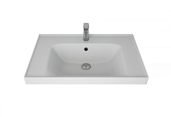 Раковина керамическая Art&Max TECHNO 641600 71х47 подвесная цвет белый