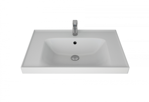 Раковина керамическая Art&Max TECHNO 641600 71х47 подвесная цвет белый