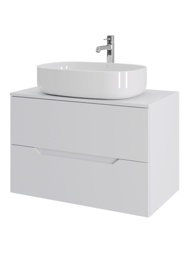 Тумба с раковиной Orange Line Li-80TuwMDF+B04-600W 81х46х69 - фото 2