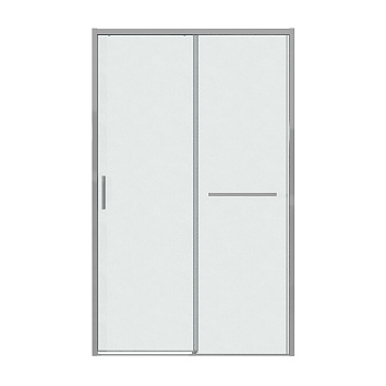 Душевая дверь Grossman Style 100.K33.05.110.10.02 110х195 стекло текстурное профиль хром глянцевый