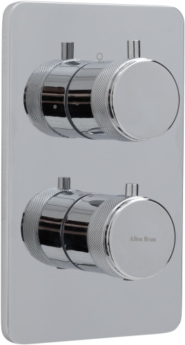 Душевая система Allen Brau Priority 5.31013-00 встраиваемая в стену цвет хром с термостатом - фото 4