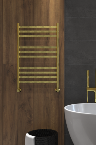 Полотенцесушитель Indigo Slim  LSLW80-50GDK3 53х80 водяной золото - фото 5