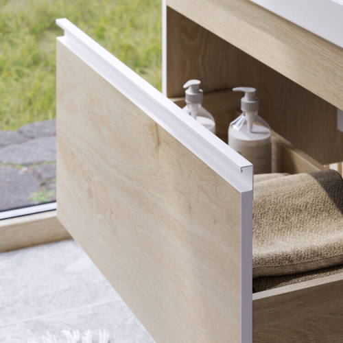 Тумба под раковину Aqwella Y URB0108DD 77х44х46 подвесная цвет коричневый - фото 2