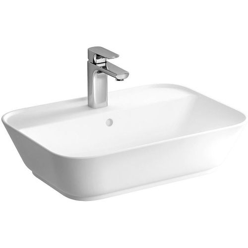 Раковина из сантехнического фарфора Vitra Geo 7426B003-0001 60х40 накладная цвет белый 1 отверстие под смеситель