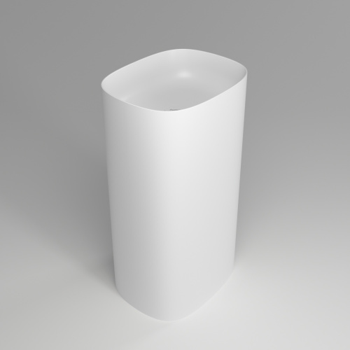 Раковина из искусственного камня Plumberia Selection Ronnie RONNIE SOFT BO 48х38 напольная цвет белый матовый - фото 5