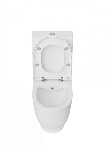 Чаша унитаза напольная Creavit Mare MA361-00CB00E-0000 цвет белый без бачка без сиденья душевой смыв - фото 3